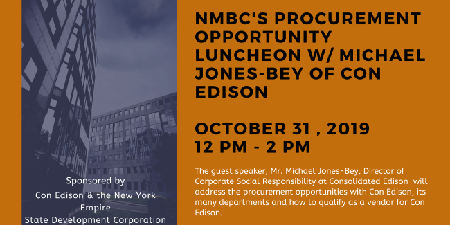 NMBC October 2019 Procurement Opportunity Luncheon